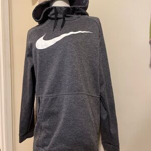 Nike Men's Gray Hoodie Sweater